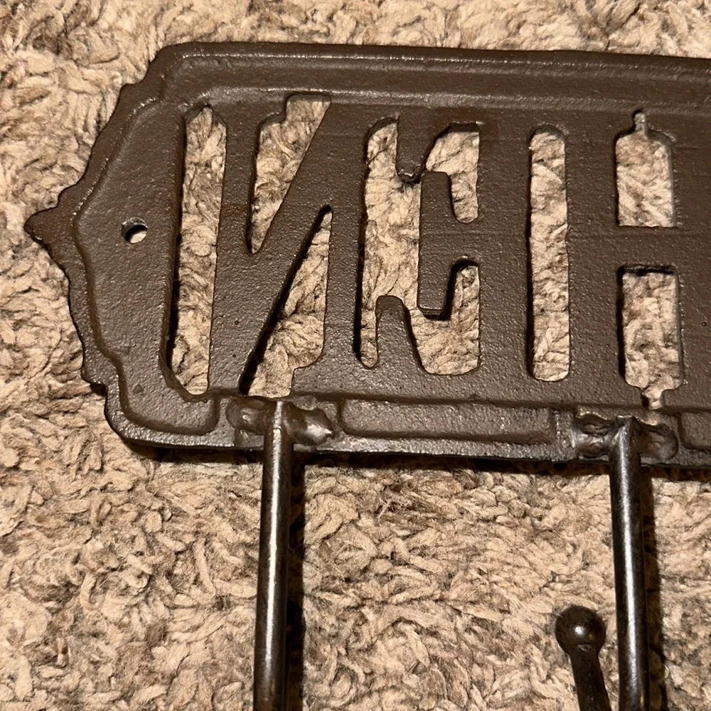 Iron kitchen hook rack